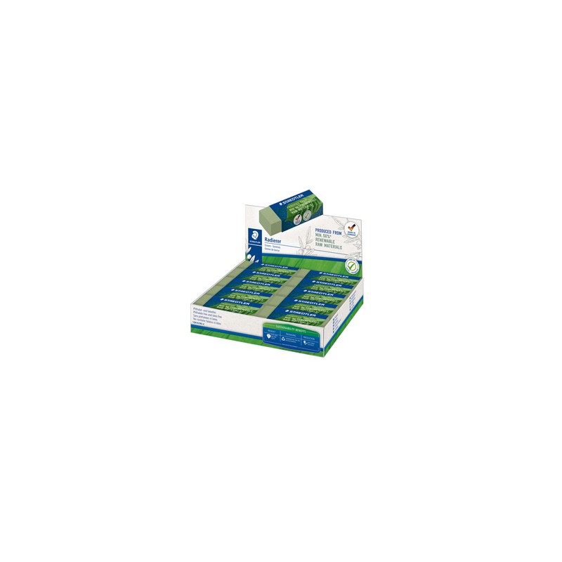 Box 20 gomme Eco 526 65x23x13mm per matita Staedtler