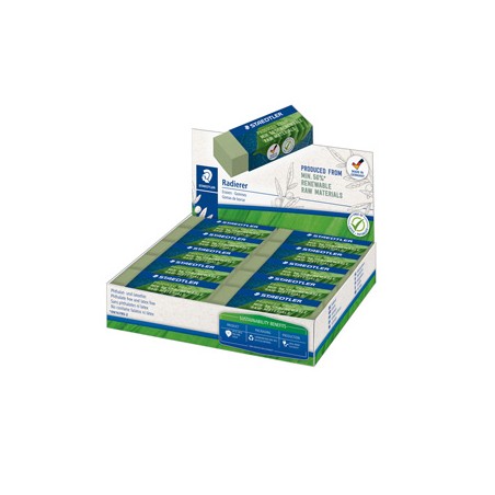 Box 20 gomme Eco 526 65x23x13mm per matita Staedtler