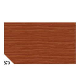 10RT CARTA CRESPA MARRONE 870 (50X250CM) 48gr/m Rex Sadoch