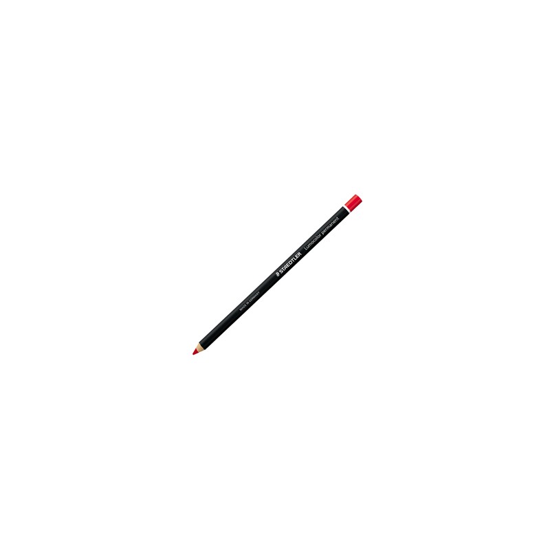 MATITA LUMOCOLOR PERMANENTE GLASOCHROM ROSSO STAEDTLER - Conf da 12 pz.