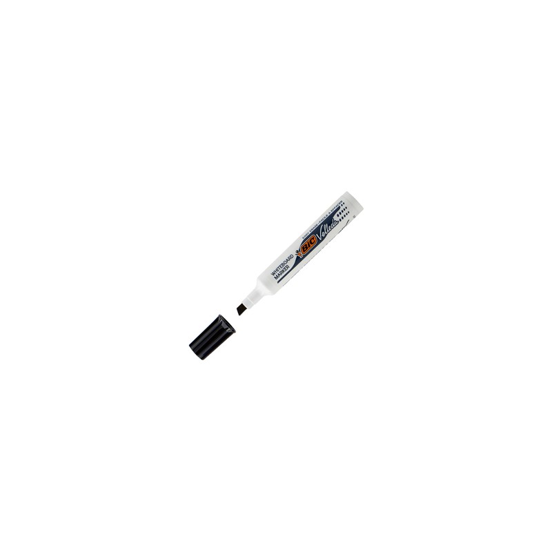 Pennarello VELLEDA 1791 punta scalpello whiteboard nero BIC - Conf da 12 pz.