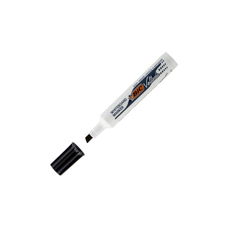 Pennarello VELLEDA 1791 punta scalpello whiteboard nero BIC - Conf da 12 pz.