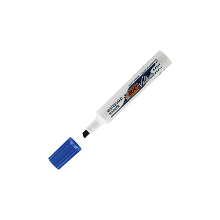 Pennarello VELLEDA 1791 punta scalpello whiteboard blu BIC - Conf da 12 pz.