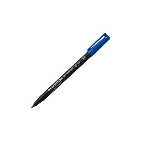 PENNARELLO LUMOCOLOR PERMANENT 317 M 1.0MM BLU - Conf da 10 pz.
