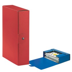 Scatola progetto C28 25x35cm dorso 8 rosso ESSELTE - Conf da 5 pz.