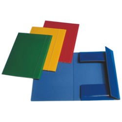 CARTELLINA C/ELASTICO C46 GIALLO 25X35CM - Conf da 5 pz.