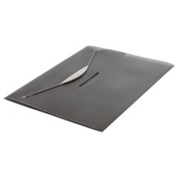 CARTELLINA CON ELASTICO IN PPL TRASP. GRIGIO FELLOWES - Conf da 3 pz.