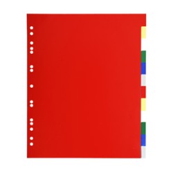 Separatore neutro a 12 TACCHE in PPL colorato A4 Maxi 93H Exacompta - Conf da 50 pz.