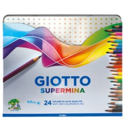 ASTUCCIO METALLO 24 PASTELLI SUPERMINA GIOTTO