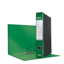 Registratore OXFORD G84 verde dorso 5cm f.to protocollo ESSELTE - Conf da 8 pz.
