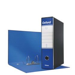 Registratore OXFORD G85 blu dorso 8cm f.to protocollo ESSELTE - Conf da 6 pz.