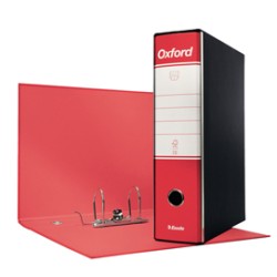Registratore OXFORD G85 rosso dorso 8cm f.to protocollo ESSELTE - Conf da 6 pz.