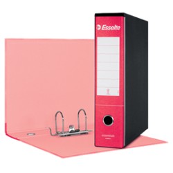 Registratore ESSENTIALS G75 rosso dorso 8cm f.to protocollo ESSELTE - Conf da 6 pz.