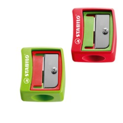 Temperamatite WOODY STABILO 1 foro per pastelli con mina XXL 10mm - Conf da 12 pz.