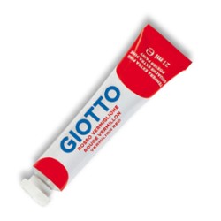 TEMPERA GIOTTO TUBO 7 (21ML) ROSSO VERMIGLIONE 07 - Conf da 6 pz.