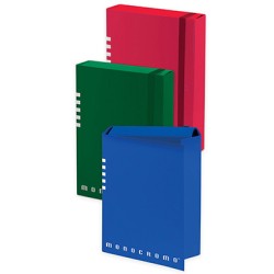 CARTELLA PROGETTO MONOCROMO C/ELASTICO D.7 ASSORT. - Conf da 3 pz.