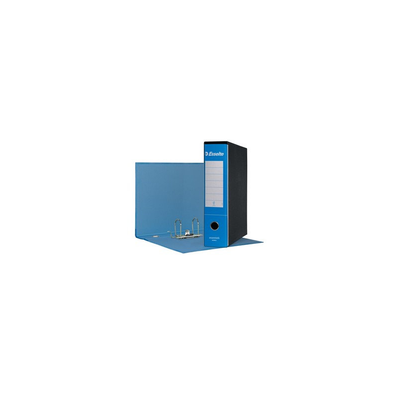 Registratore ESSENTIALS G75 azzurro dorso 8cm f.to protocollo ESSELTE - Conf da 6 pz.