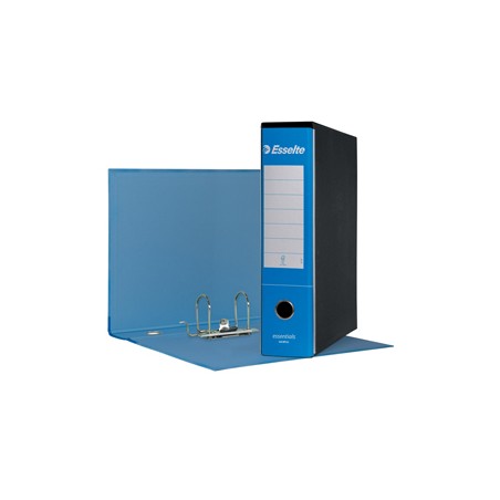 Registratore ESSENTIALS G75 azzurro dorso 8cm f.to protocollo ESSELTE - Conf da 6 pz.