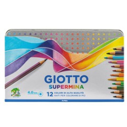 ASTUCCIO METALLO 12 PASTELLI SUPERMINA GIOTTO