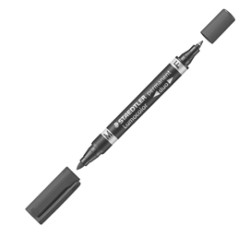 PENNARELLO LUMOCOLOR DUO PERMANENT 348 F/M NERO