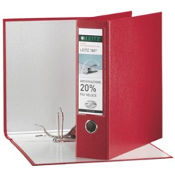 Registratore LEITZ 180 G65 rosso dorso 8cm f.to protocollo LEITZ