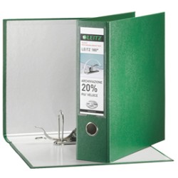Registratore LEITZ 180 G65 verde dorso 8cm f.to protocollo LEITZ