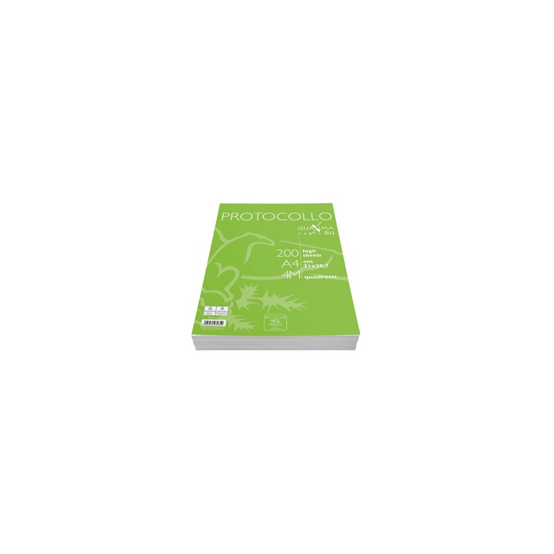 PROTOCOLLO A4 4MM 200FG 80GR PIGNA