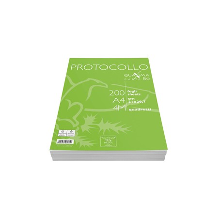 PROTOCOLLO A4 4MM 200FG 80GR PIGNA