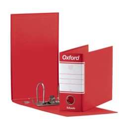 Registratore OXFORD G81 rosso dorso 8cm f.to memorandum ESSELTE - Conf da 6 pz.