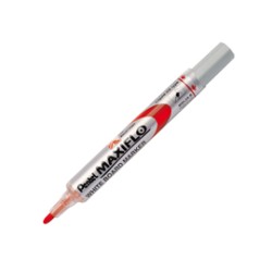 Marcatore per lavagne punta conica 4mm rosso MaxiFlo Pentel - Conf da 12 pz.