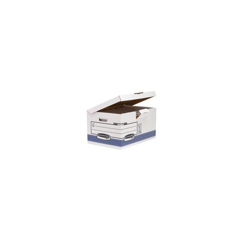 SCATOLA ARCHIVIO C/COPERCHIO A RIBALTA BANKERS BOX SYSTEM - Conf da 10 pz.