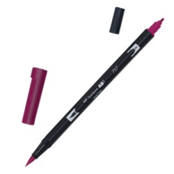Pennarello Tombow ABT Dual Brush 757 port red - Conf da 6 pz.
