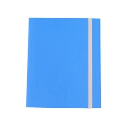 CARTELLINA 3 LEMBI C/ELASTICO FIBRONE 27X37CM azzurro 75 CDG - Conf da 5 pz.