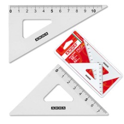 COPPIA SQUADRA PROFIL ALLUMINIO 12CM 45 ARDA