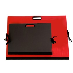 CARTELLA PORTADISEGNI C/MANIGLIA 35X50CM ROSSO BREFIOCART - Conf da 10 pz.