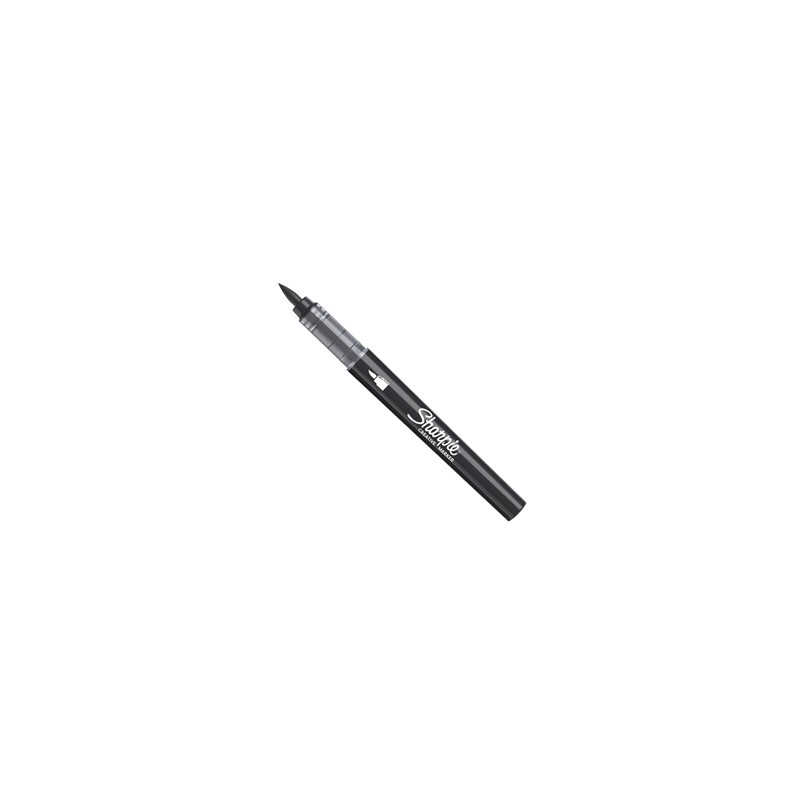 Marcatore acrilico Creative Marker punta pennello nero Sharpie - Conf da 6 pz.