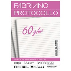 Protocollo 1rigo 200fg 60gr f.to A3 chiuso (21x29,7cm) Fabriano