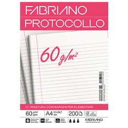 Protocollo 1rigo c/margine 200fg 60gr f.to A3 chiuso (21x29,7cm) Fabriano
