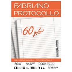 Protocollo uso bollo 200fg 60gr f.to A3 chiuso (21x29,7cm) Fabriano