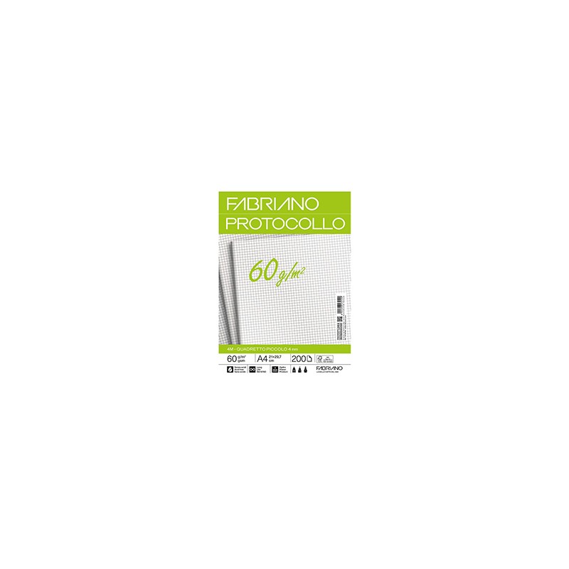 Protocollo 4mm 200fg 60gr f.to A3 chiuso (21x29,7cm) Fabriano