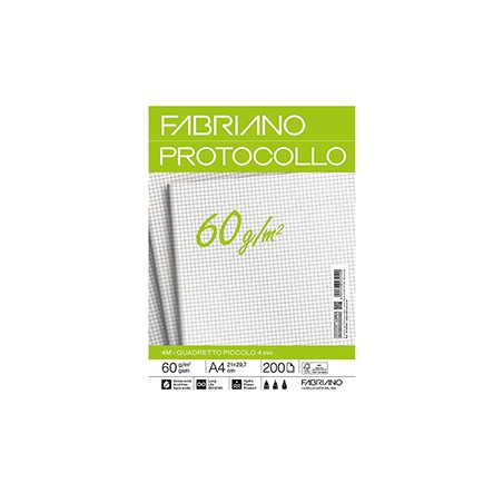Protocollo 4mm 200fg 60gr f.to A3 chiuso (21x29,7cm) Fabriano