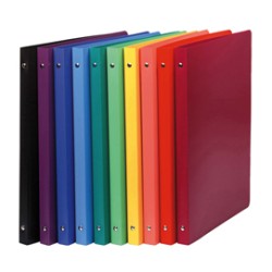 RACCOGLITORE PP OPACO A4 4 ANELLI 15MM COLORI ASS. - Conf da 20 pz.