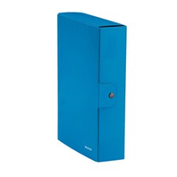 Scatola progetto WOW dorso 8cm blu metal LEITZ - Conf da 5 pz.
