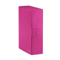 Scatola progetto WOW dorso 10cm fucsia metal LEITZ - Conf da 5 pz.