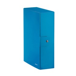 Scatola progetto WOW dorso 10cm blu metal LEITZ - Conf da 5 pz.
