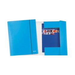 CARTELLINA C/ELASTICO WOW BLU METAL 25X35CM - Conf da 5 pz.