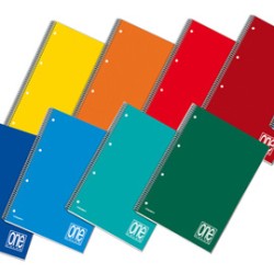 MAXIQUADERNO A4 SPIRALATO 1rigo c/fori 70GR 140fg ONE COLOR BLASETTI - Conf da 3 pz.