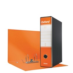 Registratore OXFORD G85 arancio dorso 8cm f.to protocollo ESSELTE - Conf da 6 pz.