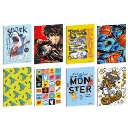 Maxiquaderno A4 20fg+1 80gr rigo di 1a Kid Boy Blasetti - Conf da 10 pz.