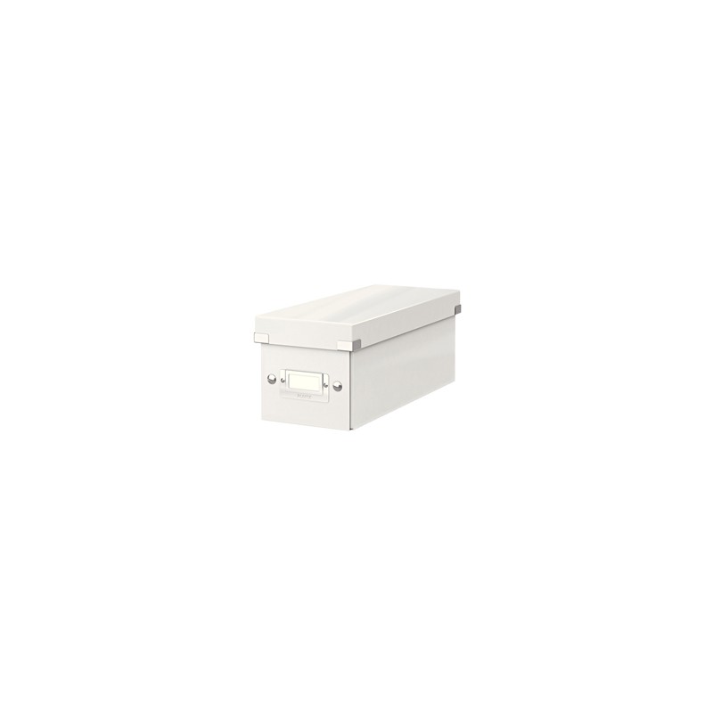 SCATOLA ARCHIVIO CD CLICKSTORE BIANCO METAL